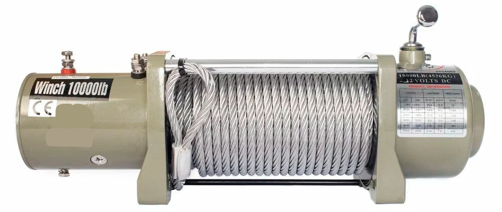 Лебедка электрическая автомобильная 4536кг 28м 12В (S10000)